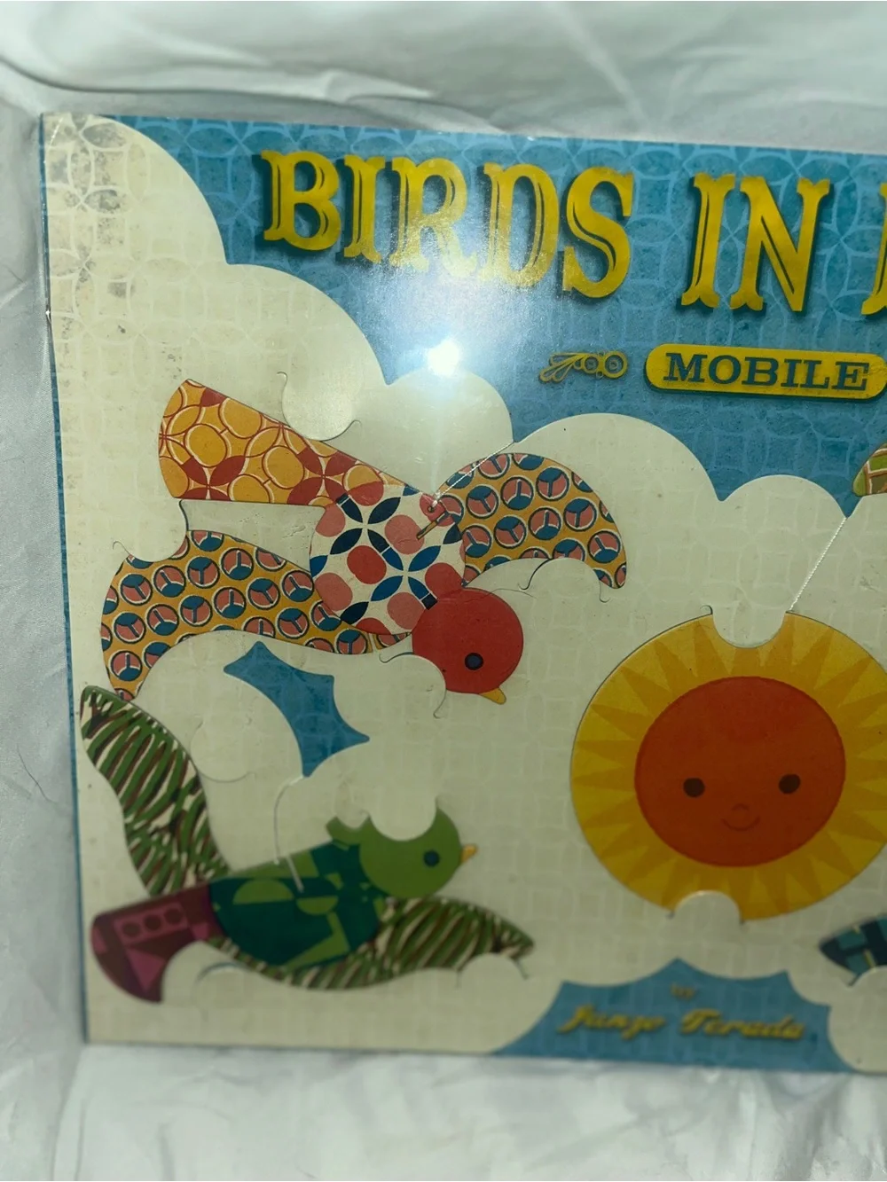 Birds In Flight Mobile by Jung Teruda- Multicolor Baby Nursery Mobile DIY